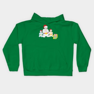 Snowman family Kids Hoodie